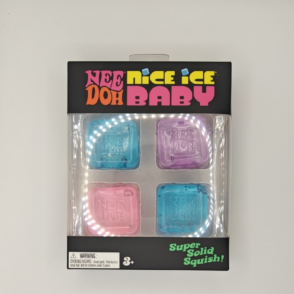 NEEDOH Nice Ice Baby Squishy Toy Set - Blue and Pink